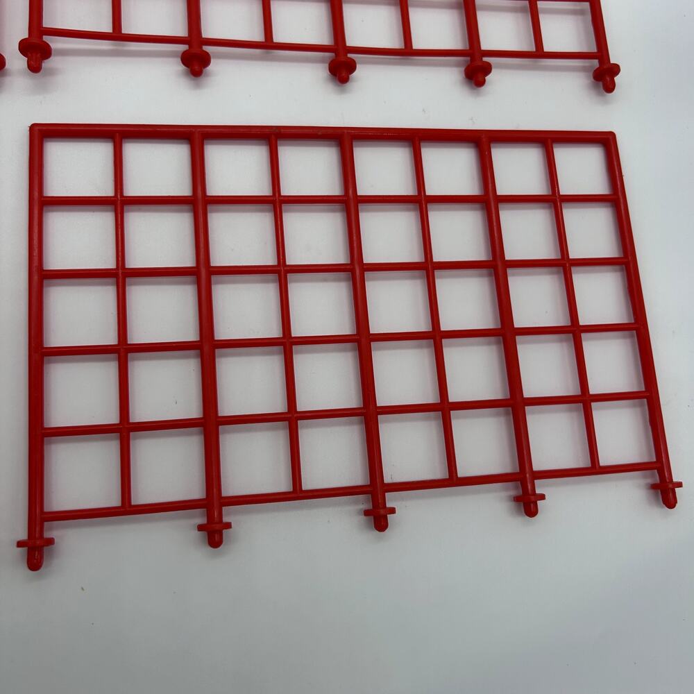 Vintage Galoob WCW Wrestling Ring Cage Parts Sides Only 1990s Toy Red - Picture 7 of 7